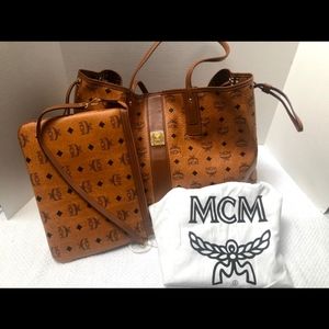 MCM Liz Reversible Large Visetos Tote Bag